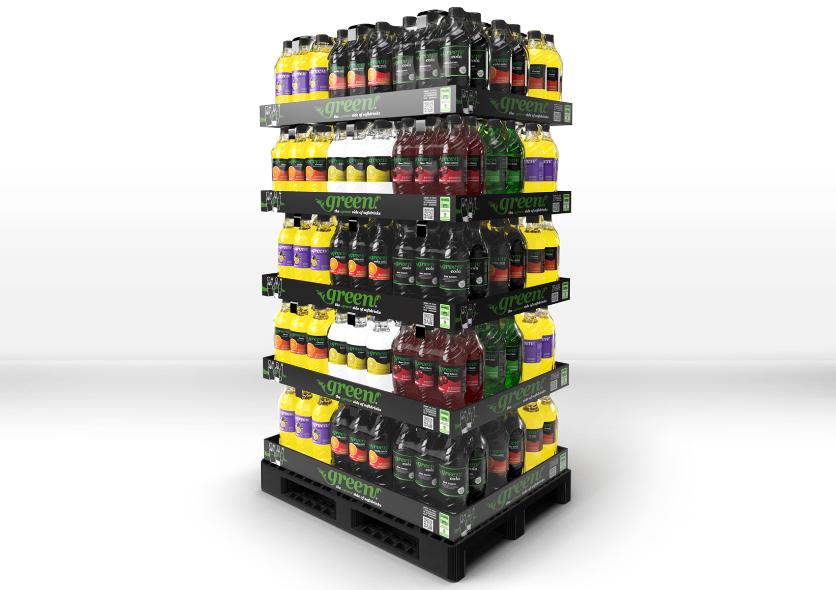 Chep Display x45 Green Alle Sorten Mix // 500ml